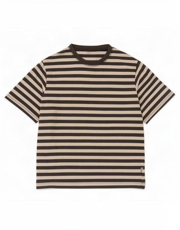 Jack & Jones Hombre Camiseta Top Large Gris Rayas Algodón