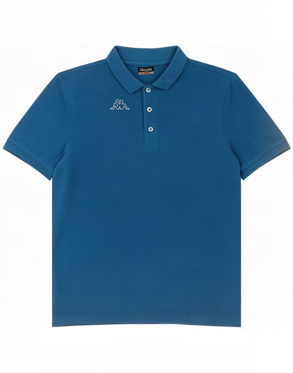 Polo Kappa Hombre Grande Azul Algodón