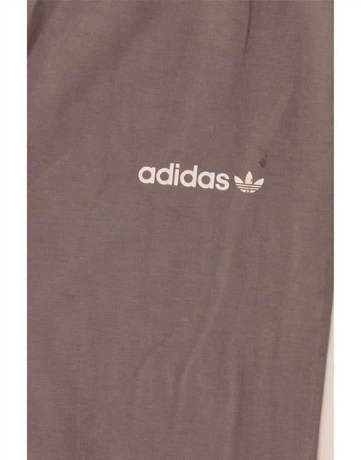 ADIDAS Leggings gráficos para mujer Reino Unido 12 Algodón gris medio