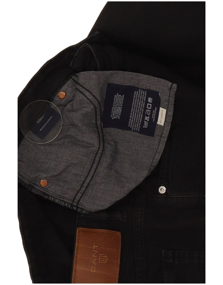 Gant Vaqueros Rectos Mujer W30 L27 Algodón Negro
