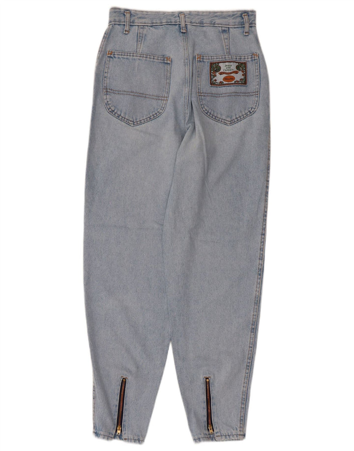 VINTAGE Vaqueros cónicos de cintura alta para mujer W29 L27 Azul