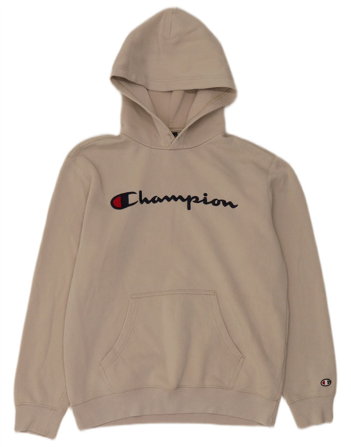 Champion Sudadera Con Capucha Gráfica De Algodón Beige Medio |