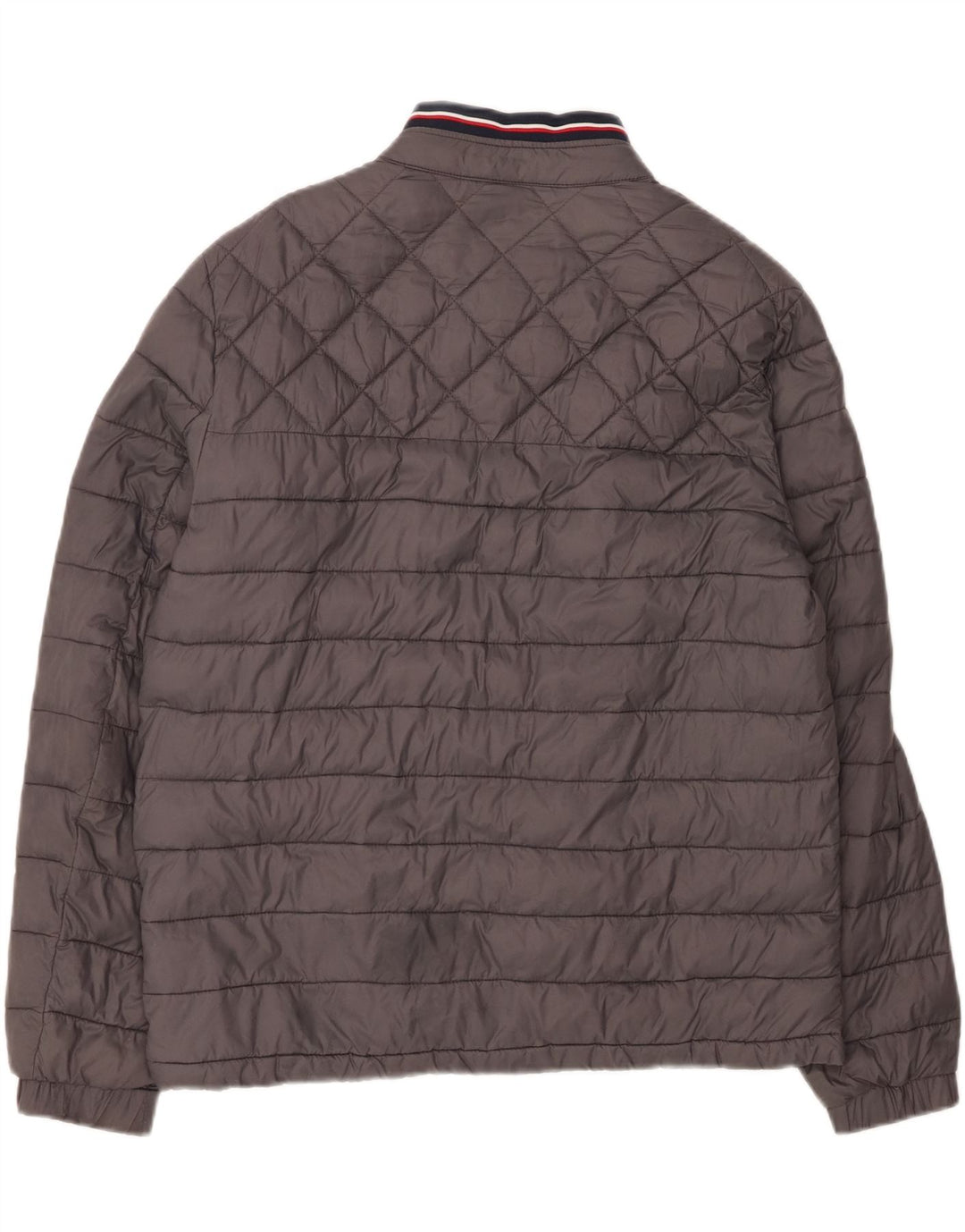 TOMMY HILFIGER Mens Padded Jacket UK 40 Large Grey Polyamide Vintage Tommy Hilfiger and Second-Hand Tommy Hilfiger from Messina Hembry 