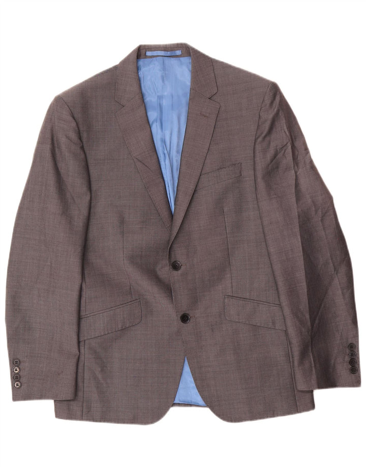 Marks & Spencer Chaqueta tipo blazer de 2 botones para hombre UK 38 Lana gris medio