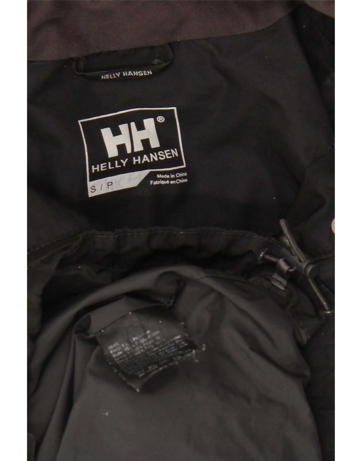 Helly Hansen Chaqueta cortavientos con capucha para mujer UK 10 Small Poliéster negro