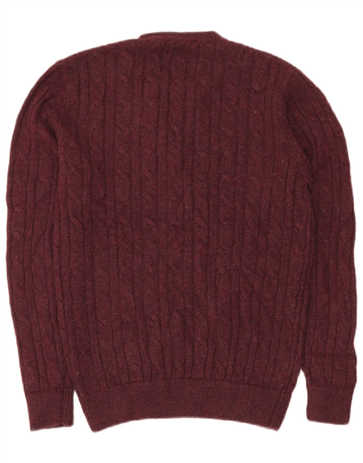 Jack Wills Jersey De Cuello Redondo Para Hombre Pequeño Granate Poliamida