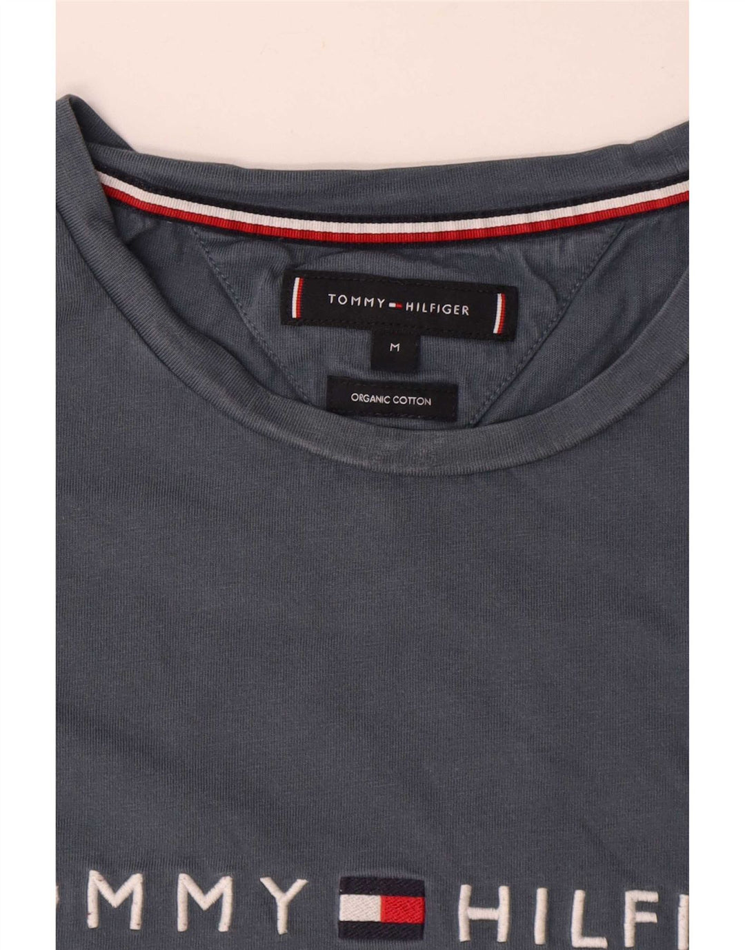 Tommy Hilfiger Camiseta gráfica para hombre Top Algodón gris medio