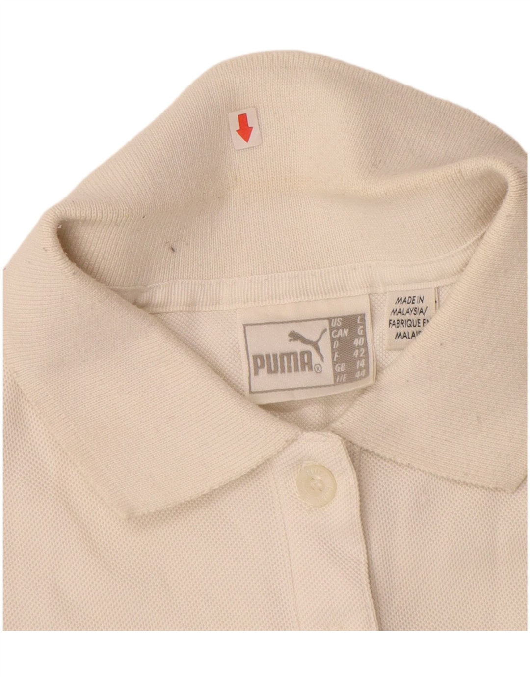 PUMA Polo sin mangas para mujer UK 14 Medium Off White