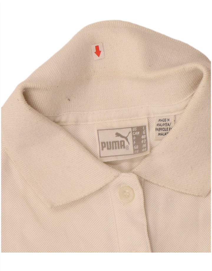 PUMA Polo sin mangas para mujer UK 14 Medium Off White