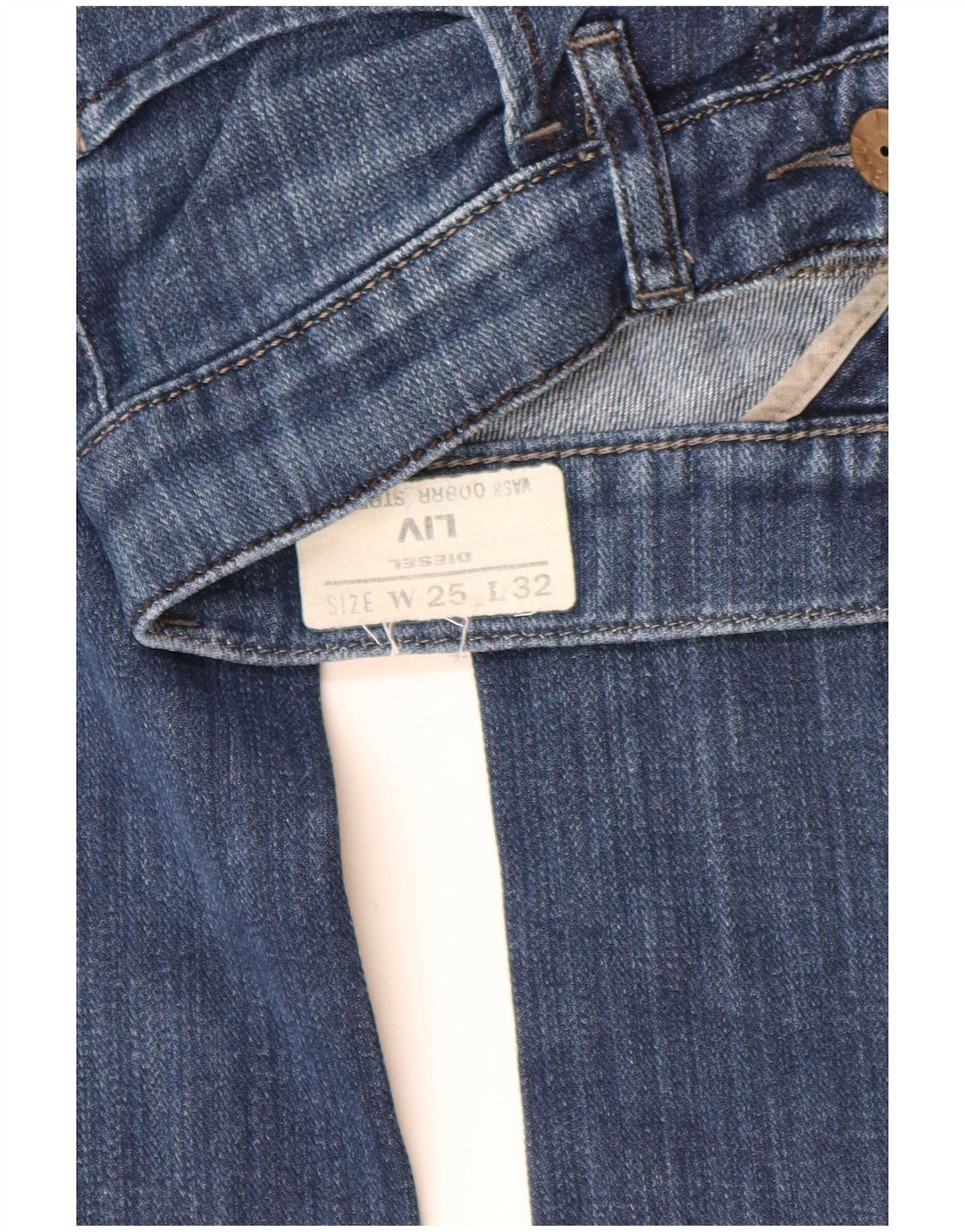 DIESEL Vaqueros Liv Rectos Mujer W25 L29 Algodón Azul