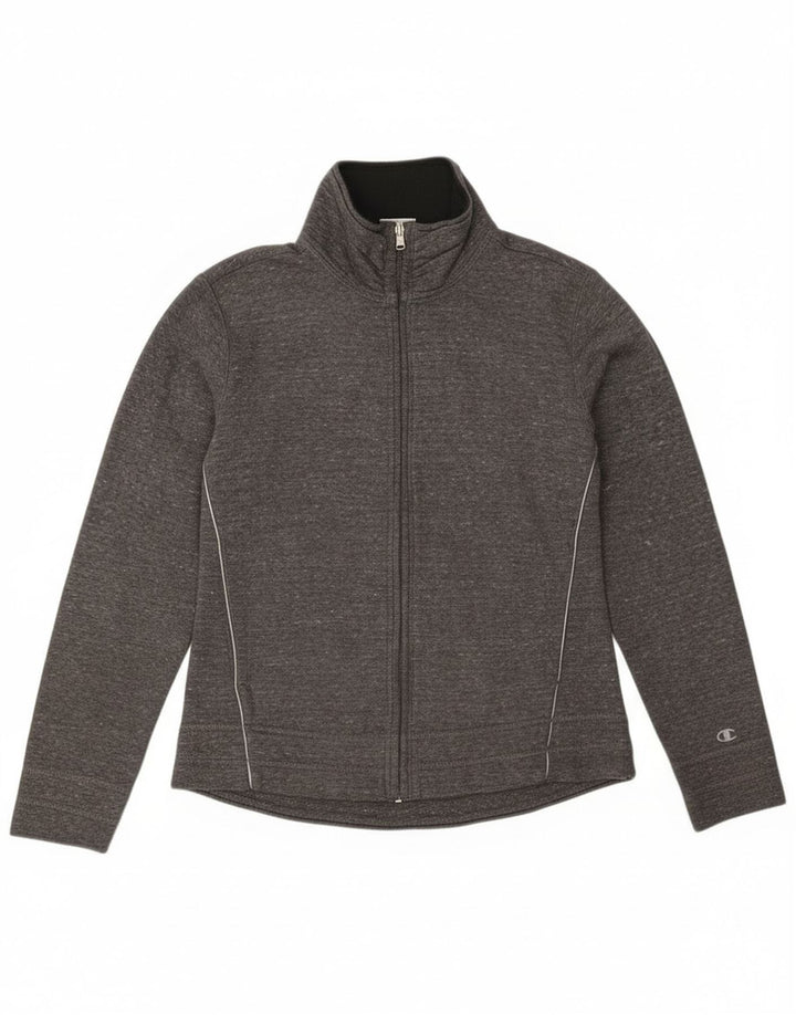 Champion Chaqueta de chándal para mujer UK 10 Small Grey Moteado Algodón