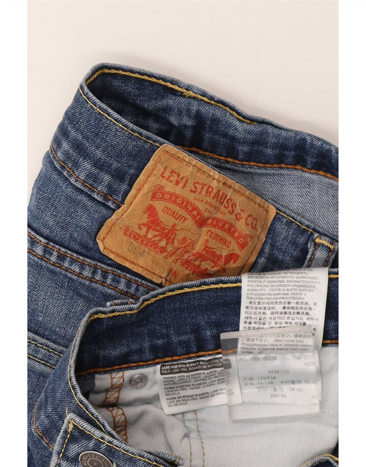 Levi's Hombre 504 Vaqueros Rectos W36 L30 Algodón Azul