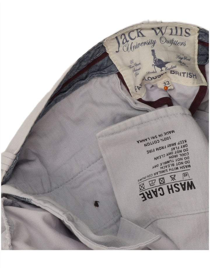 JACK WILLS Pantalones cortos chinos para hombre W32 Algodón azul medio