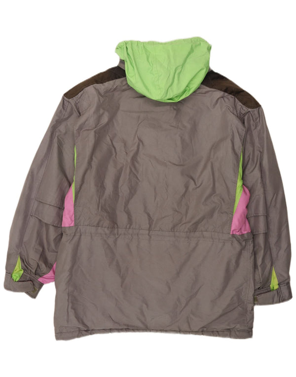 Lafont Chaqueta cortavientos con capucha para hombre UK 46 3XL Gris Colorblock