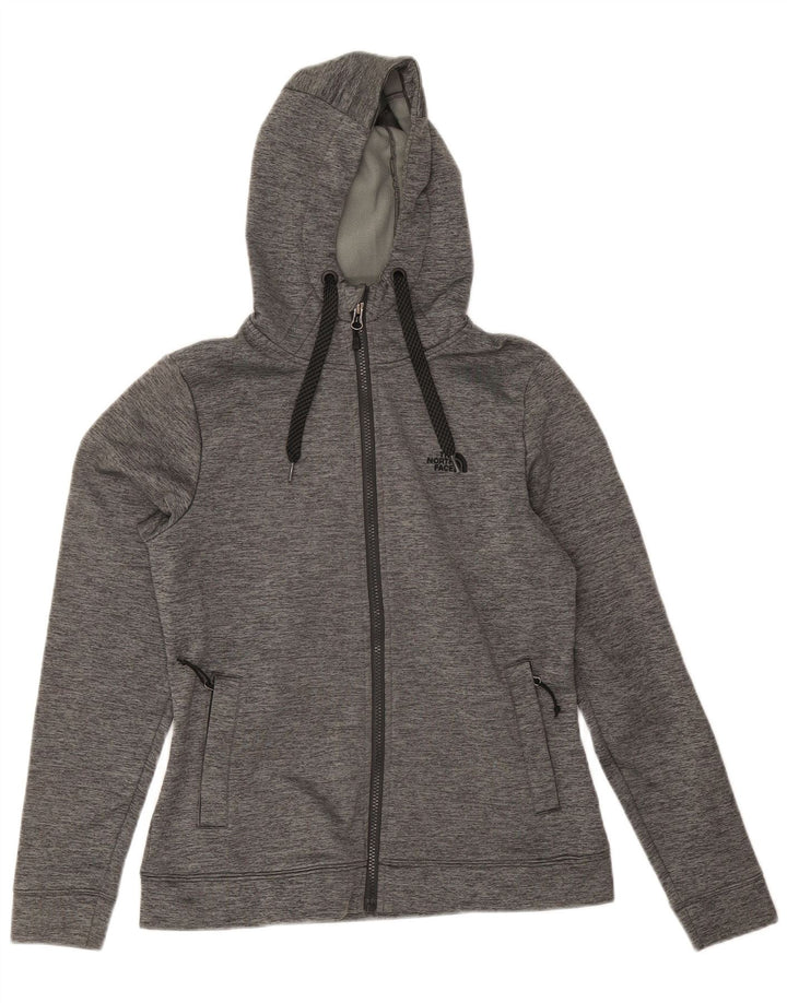 The North Face Sudadera con capucha y cremallera para mujer UK 12 Poliéster gris medio