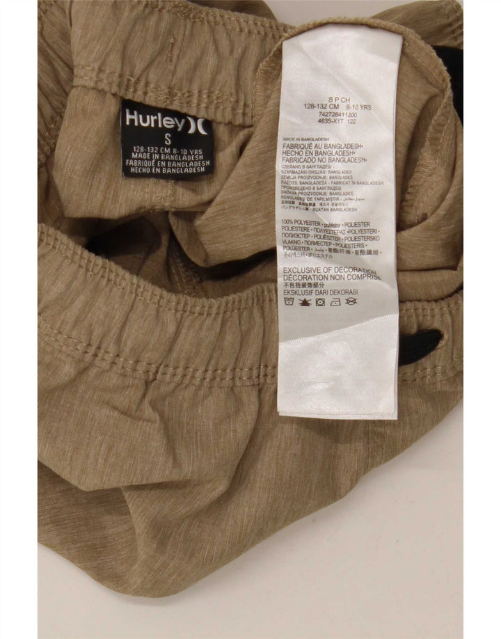 Hurley Shorts deportivos para niño 8-9 años Small Marrón Poliéster