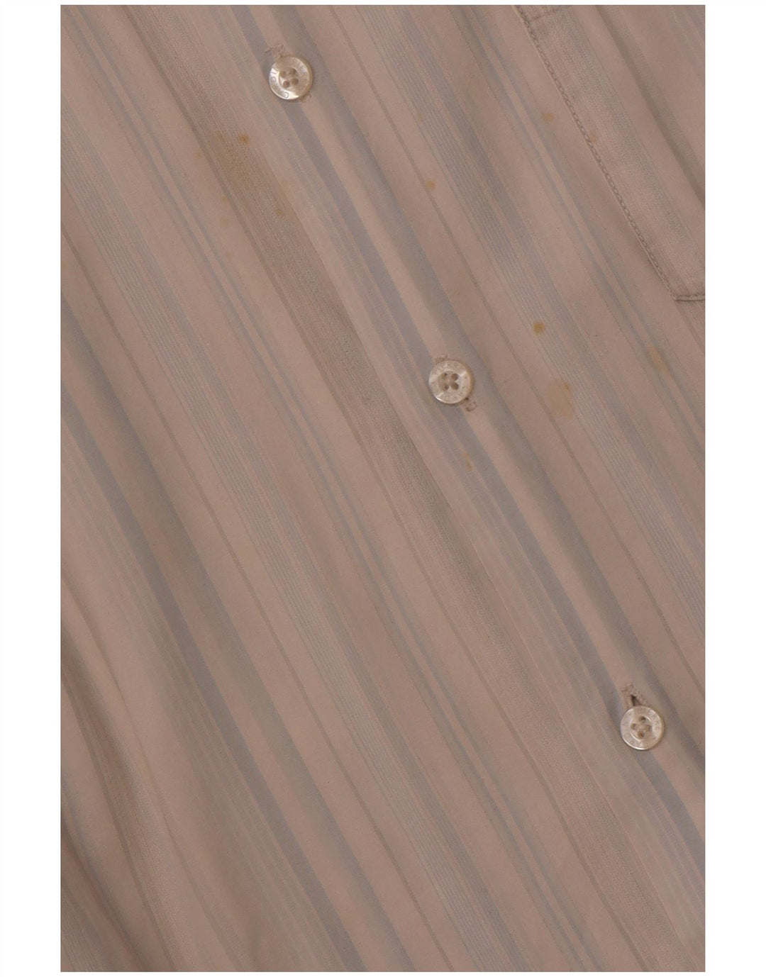 PIERRE CARDIN Camisa Manga Corta Hombre 2XL Algodón Rayas Azul