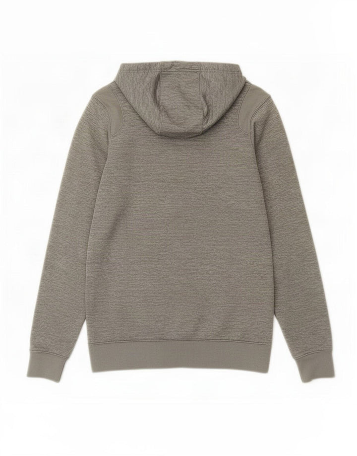 Jordan - Sudadera con capucha y cremallera para hombre, poliéster, color gris medio