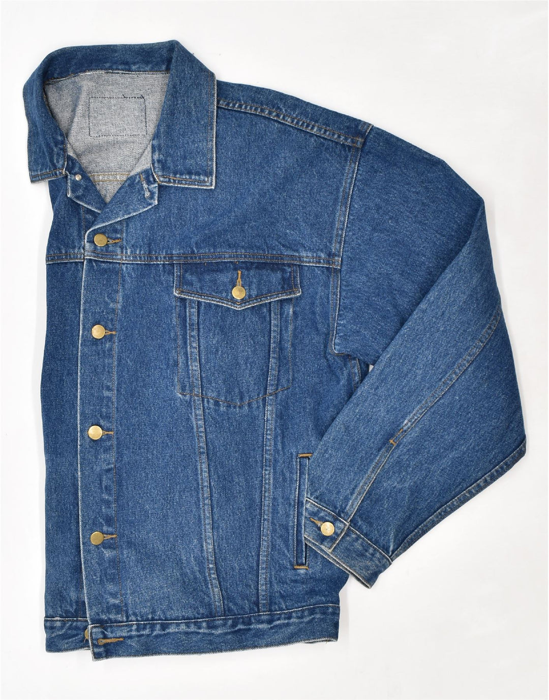 VINTAGE Chaqueta vaquera para hombre Reino Unido 40 Algodón azul grande