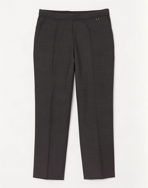 Marks & Spencer Pantalones Casuales Rectos para Mujer UK 40 Large W32 L28 Gris