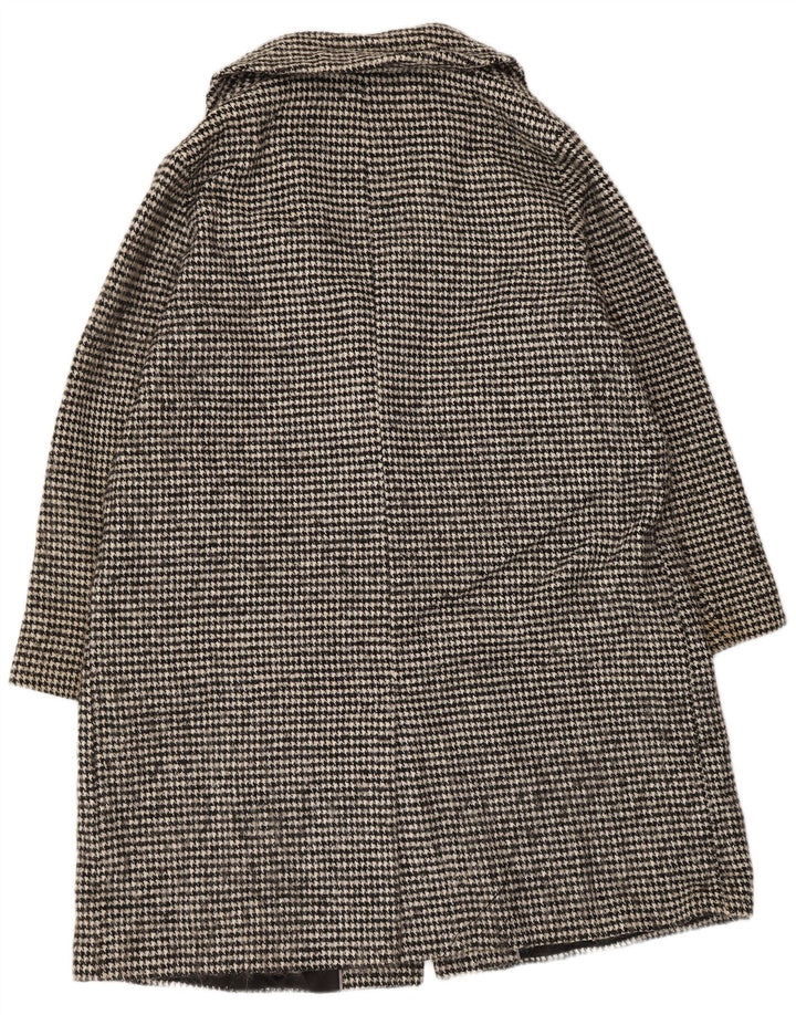 John Lewis Abrigo extragrande con doble botonadura para mujer UK 18 XL Pata de gallo negra