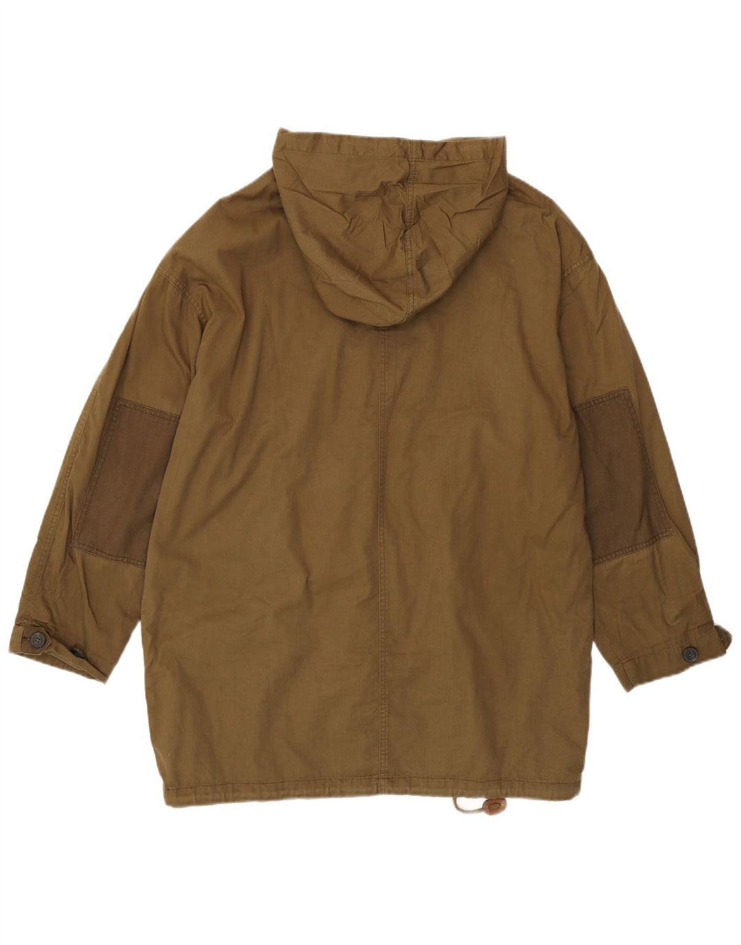 JACK WILLS Abrigo cortavientos con capucha de gran tamaño para mujer UK 12 Medium Khaki