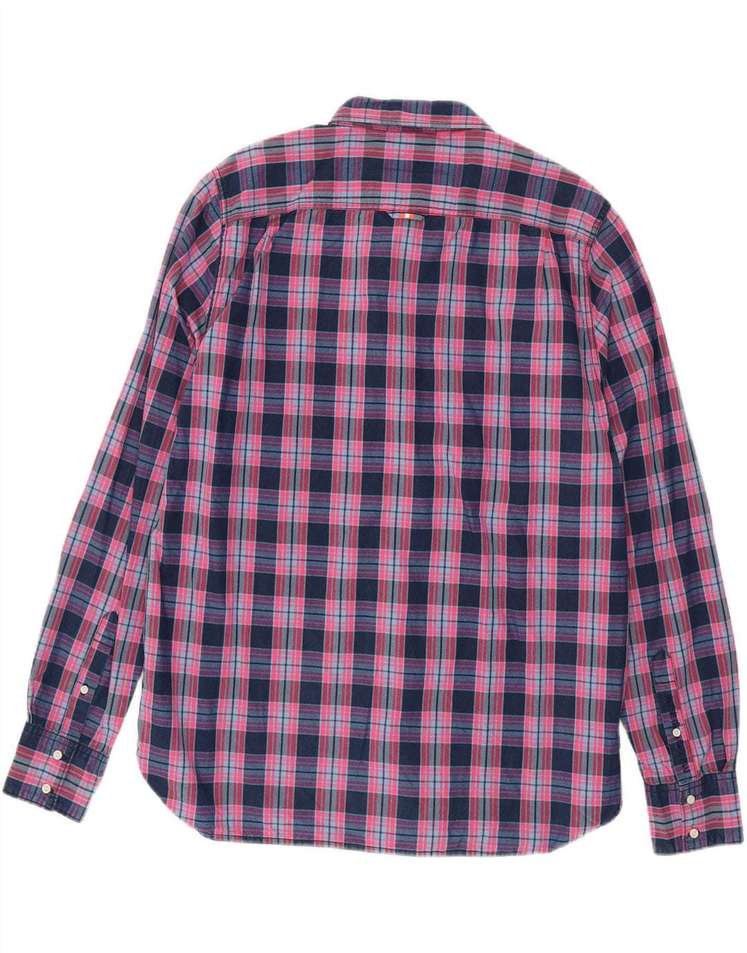 SUPERDRY Camisa Hombre 3XL Algodón Cuadros Multicolor