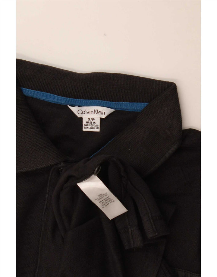 Polo Calvin Klein para hombre pequeño de algodón negro