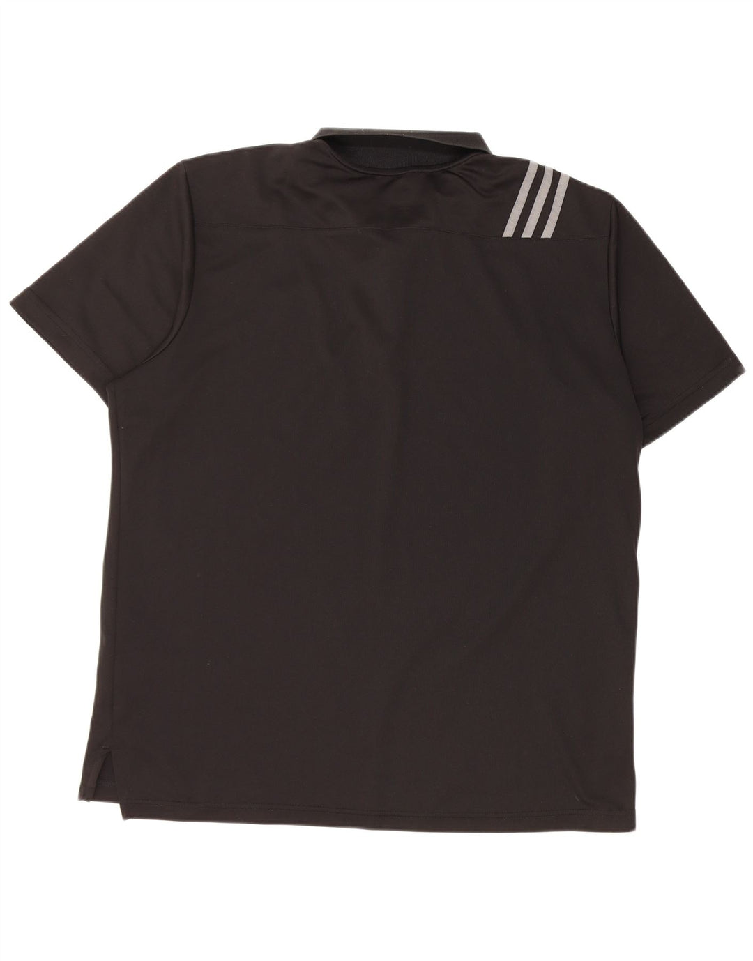 Adidas Polo de golf para hombre grande poliéster negro