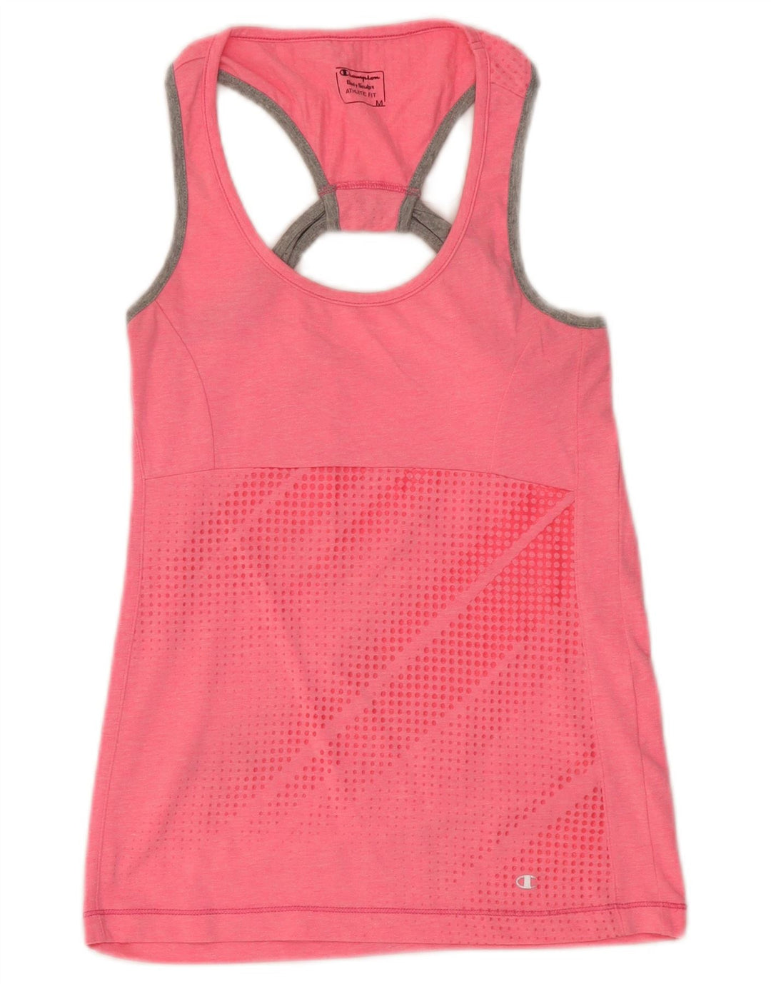 Champion Top Corto Sin Mangas para Mujer Reino Unido 12 Mediano Rosa Manchado