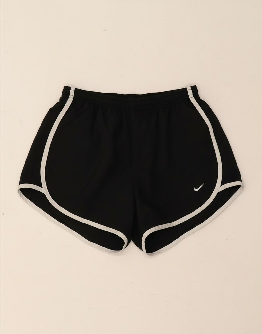 Nike Pantalones cortos deportivos Dri Fit para mujer UK 8 Small Poliéster negro
