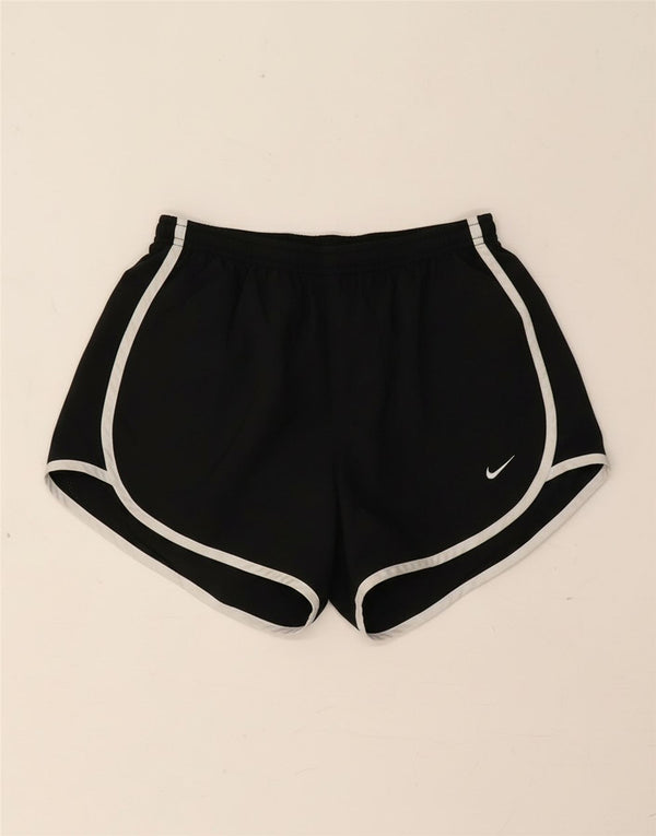 Nike Pantalones cortos deportivos Dri Fit para mujer UK 8 Small Poliéster negro