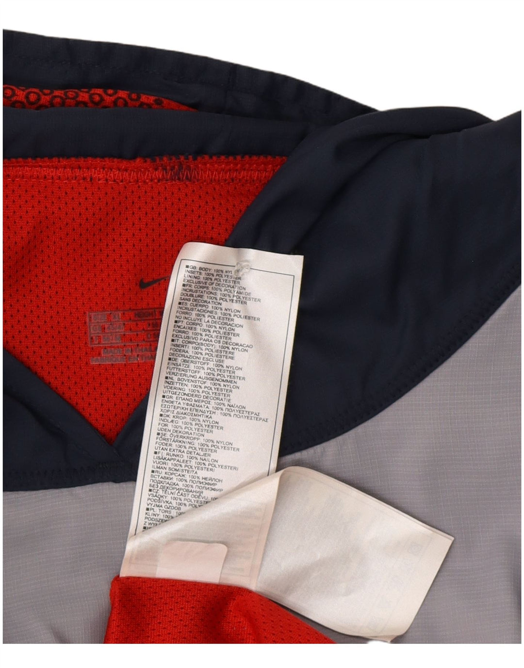 Nike - Camiseta sin mangas con capucha para hombre, talla XL, nailon color gris