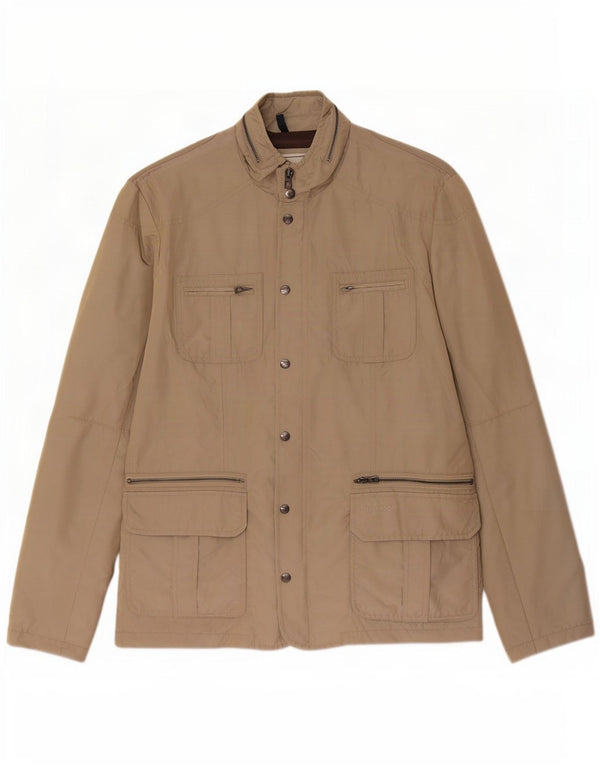 Geox Chaqueta utilitaria con capucha Respira para hombre UK 46 3XL Poliamida beige