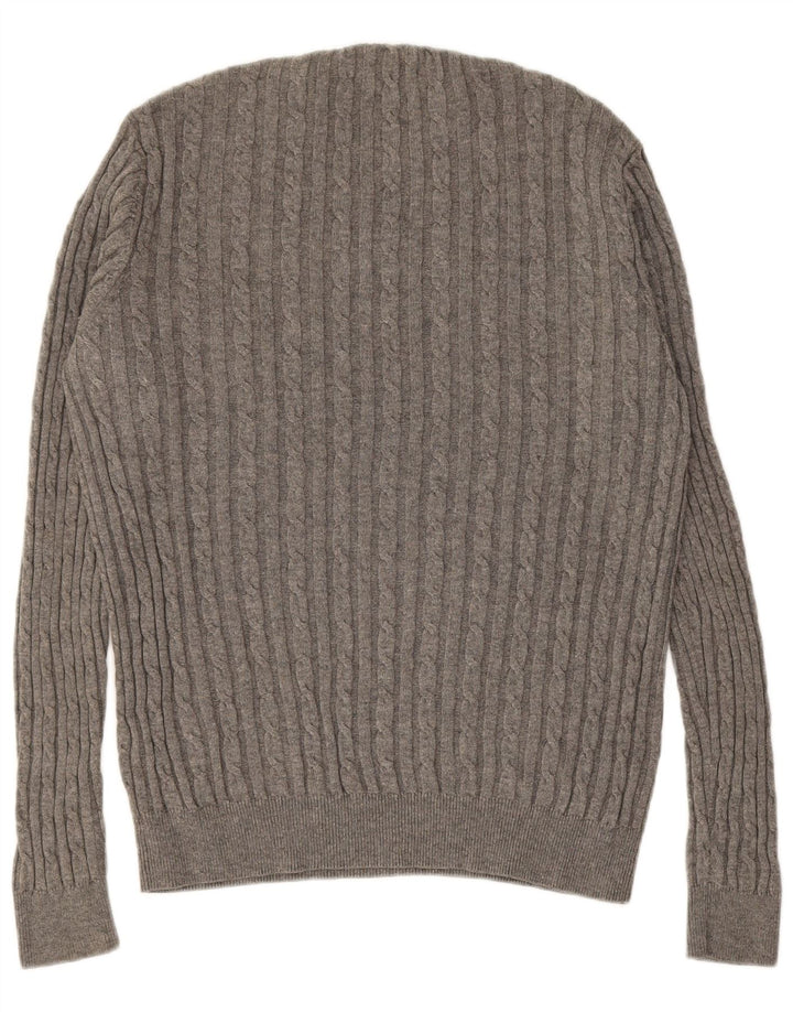 JACK WILLS Suéter tipo jersey con cuello redondo The Marlow para hombre Gris medio