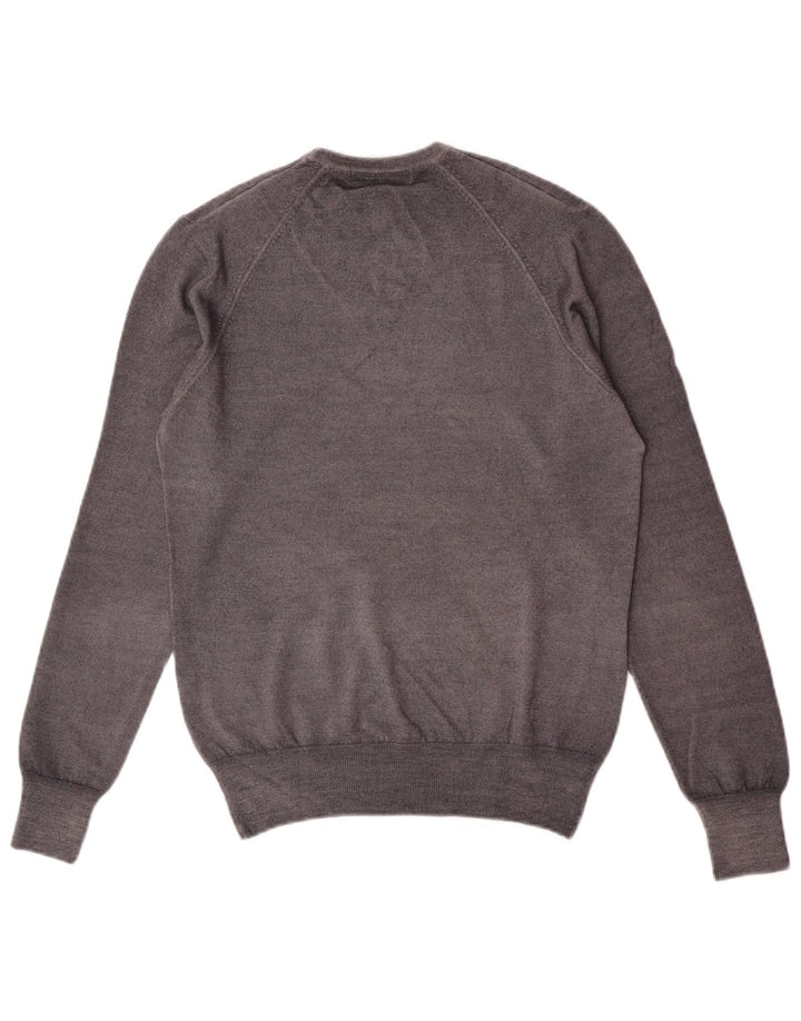 Ungaro Jersey de cuello redondo para hombre IT 48 Small Grey Wool