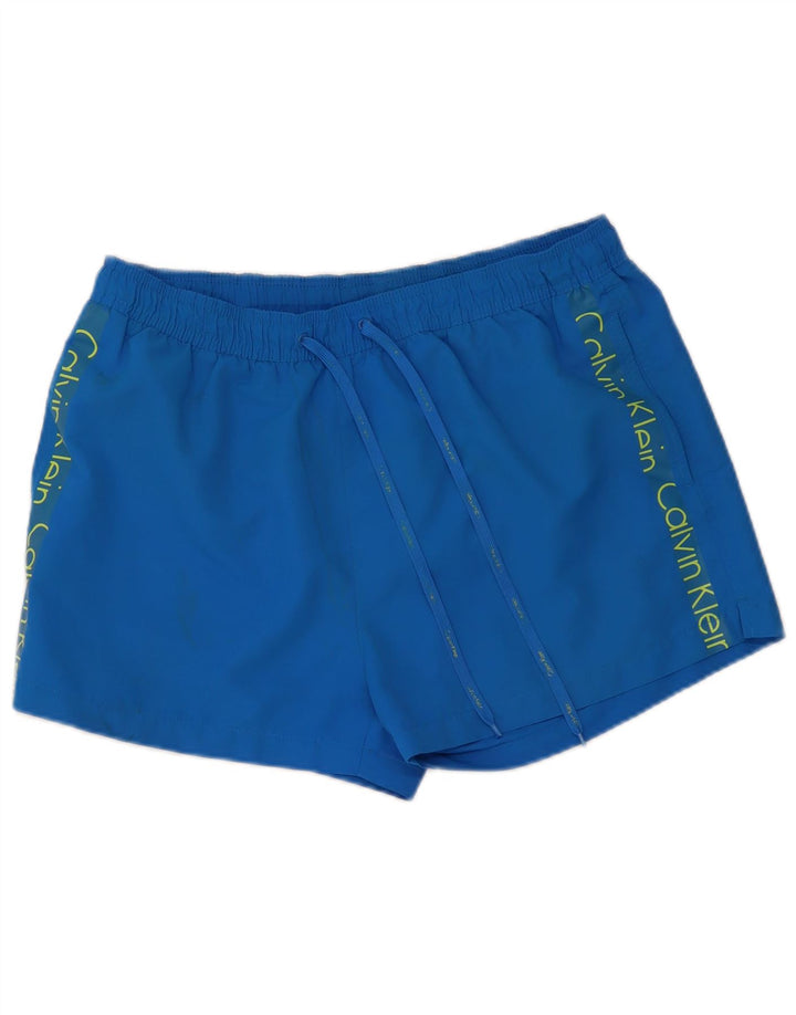 Calvin Klein Bañador gráfico para hombre XL Poliéster azul