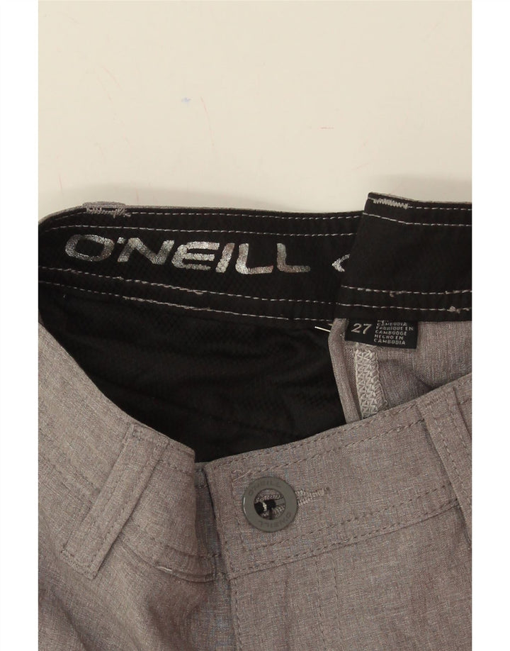 O'NEILL Womens Chino Shorts W27 Small Grey Polyester Vintage O'Neill and Second-Hand O'Neill from Messina Hembry 