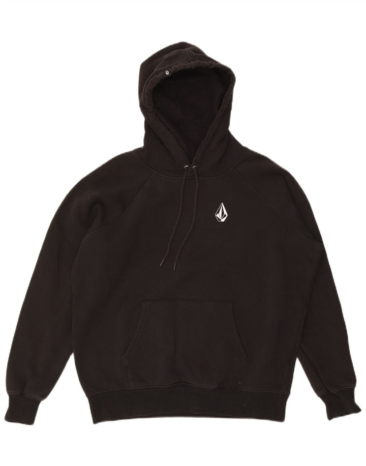 Volcom Jersey con capucha extragrande para mujer UK 10 Small Black Cotton