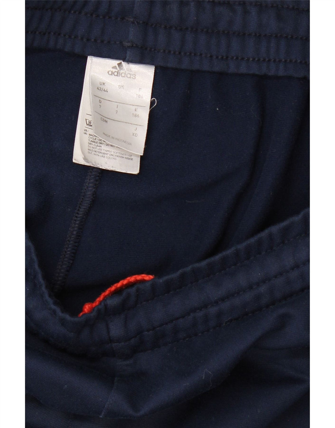 ADIDAS Pantalones de chándal para hombre UK 42/44 Large Azul marino Poliéster