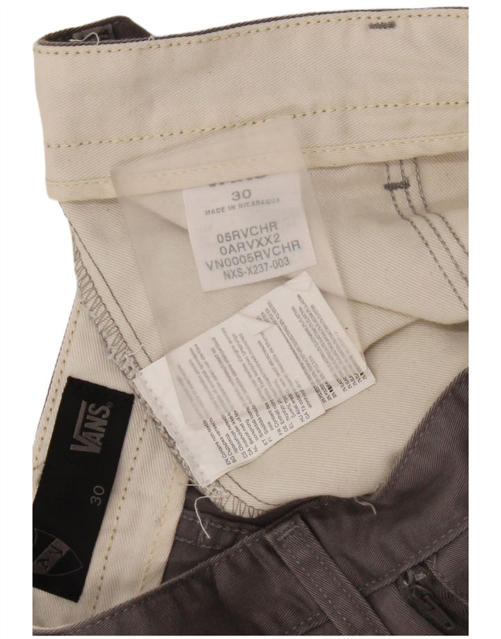 Shorts Cargo Hombre Vans W30 Algodón Gris Medio