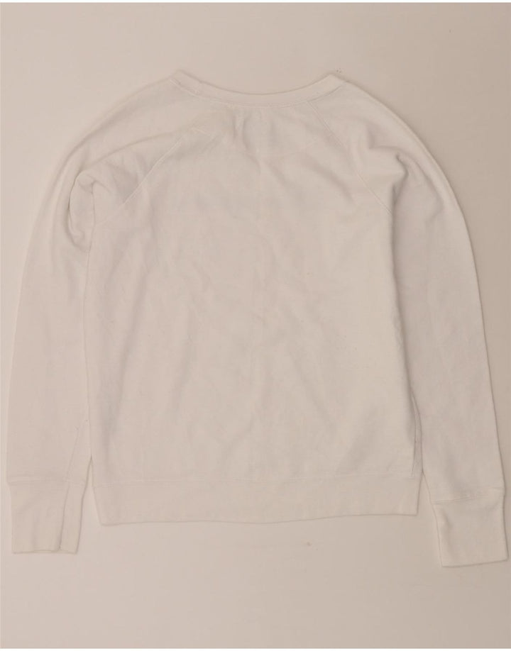 CHAMPION Mens Graphic Sweatshirt Jumper Medium White Polyester Vintage Champion and Second-Hand Champion from Messina Hembry 