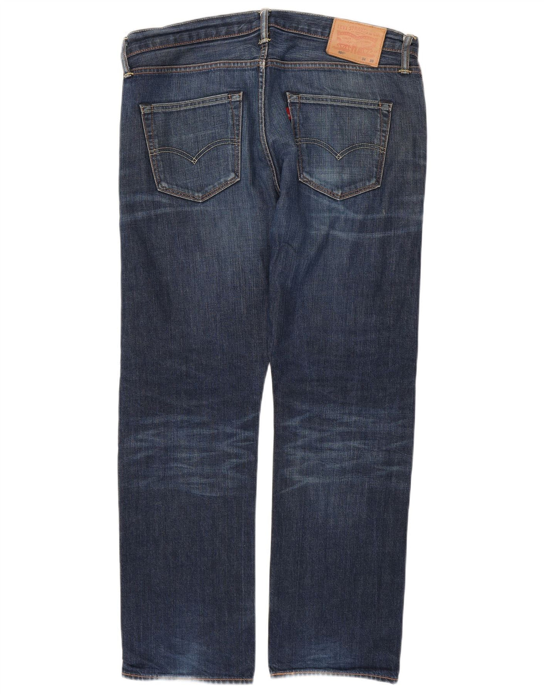 LEVI'S Jeans rectos 501 para hombre W34 L30 Algodón azul