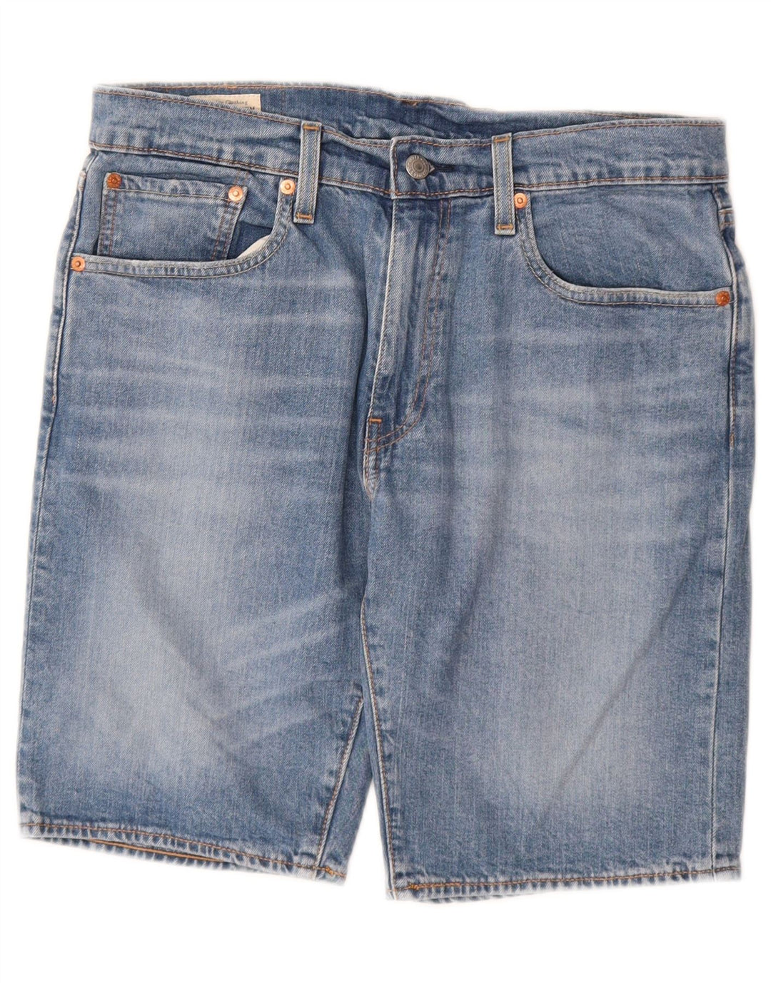 LEVI'S Mens 502 Denim Shorts W32 Algodón Azul Medio