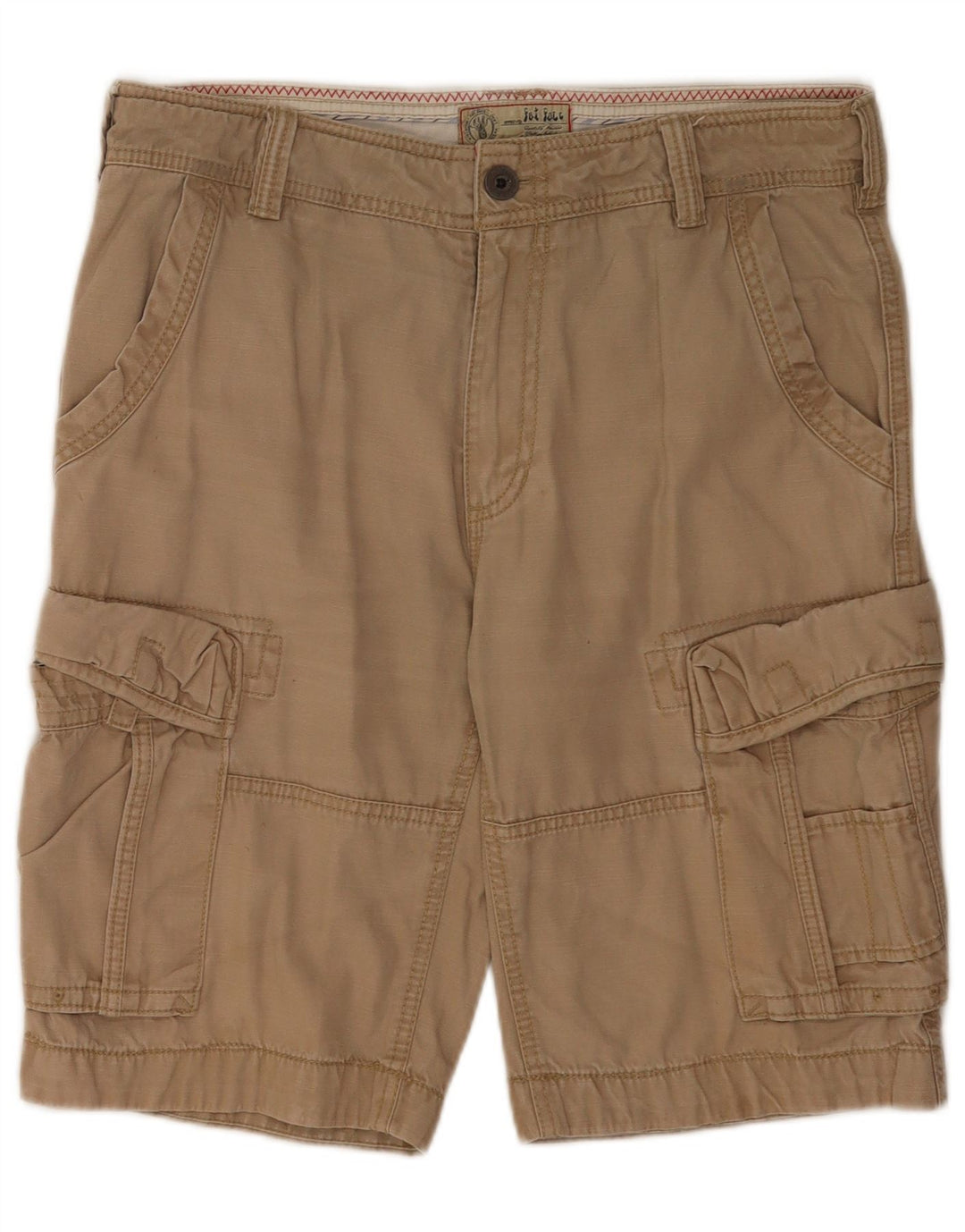 Pantalones cortos cargo para hombre Fat Face W34 Algodón beige grande