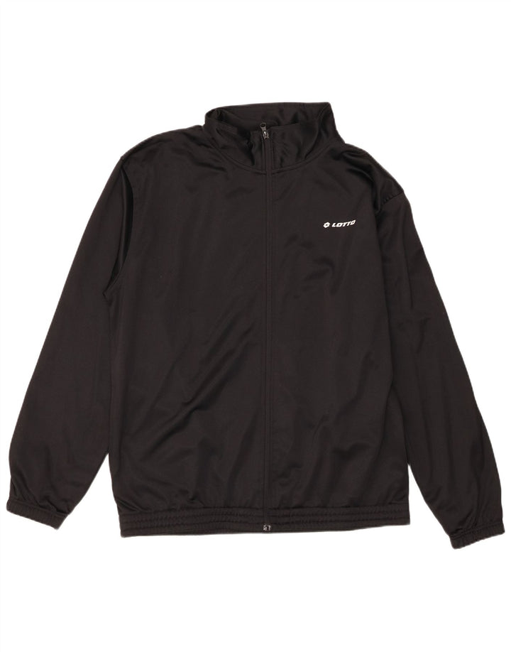 Lotto Hombre Chándal Top Chaqueta XL Negro Poliéster