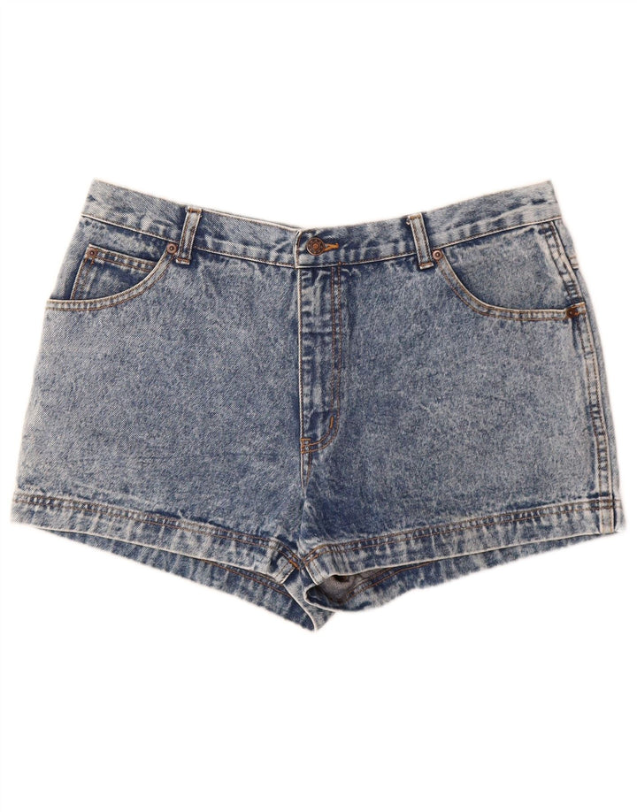 BERTO LUCCI Shorts vaqueros para mujer W34 Algodón azul grande