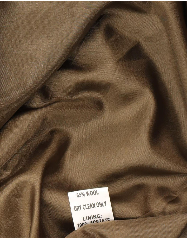 Gold By Michael H Abrigo holgado para mujer UK 42 Lana verde medio