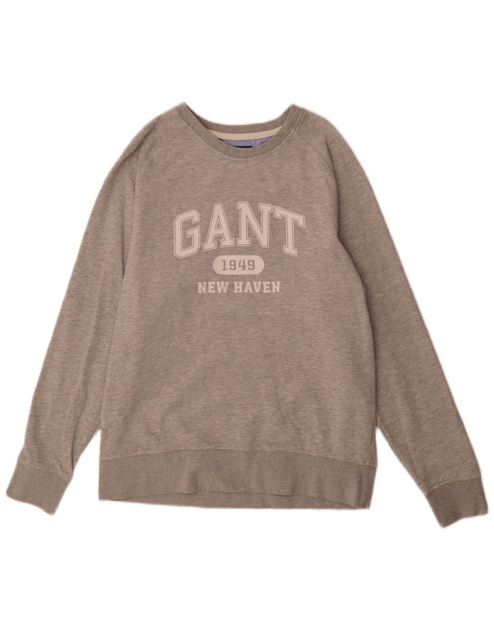 Gant Sudadera Gráfica Jumper XL De Algodón Moteado Gris |