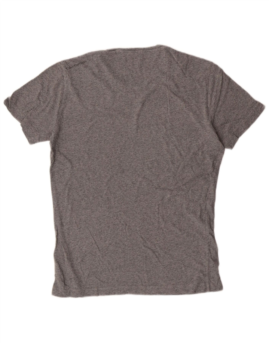 Calvin Klein Jeans - Camiseta gráfica para hombre, talla pequeña, algodón gris